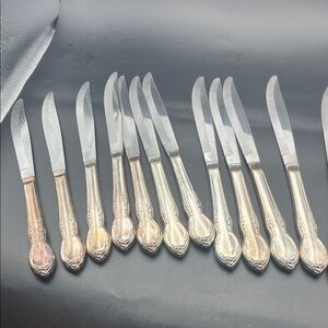 Replacement silverware knives silver plate Moonlight 1958 Always WM Rogers